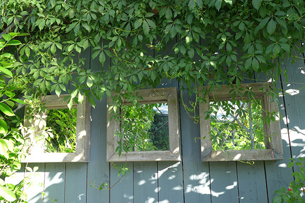 Outdoor Mirror Decoration, Backyard Living