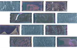 NPT Equinox Black Steel 1x2, NPT Pool Tiles
