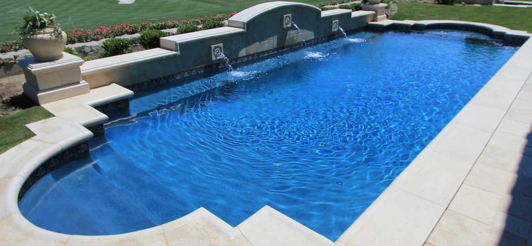 Dark Blue In Ground Pool, Backyard Pools 