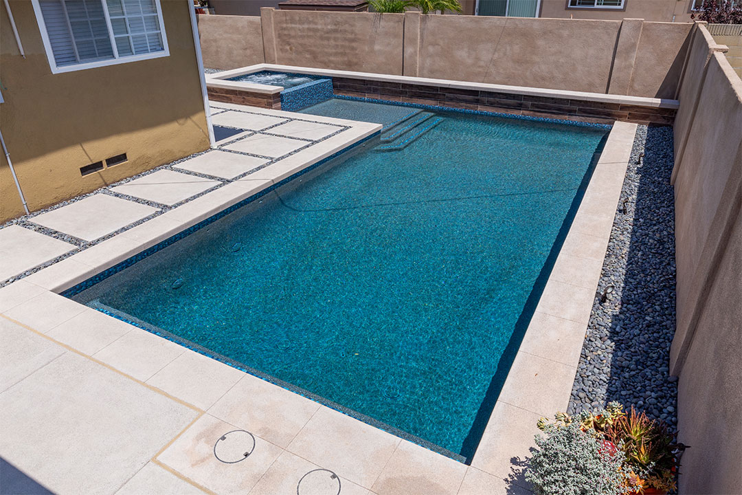 L-Shaped Inground Pool