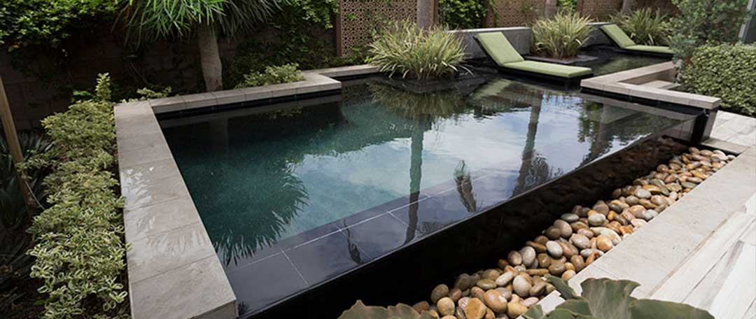 Palm-Shaded Chaise Lounger