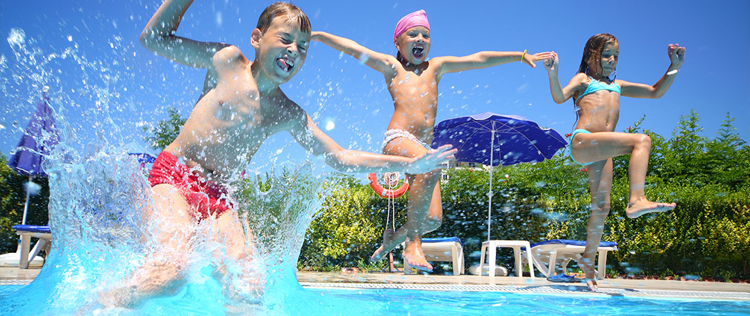 Kids Playing in Pool