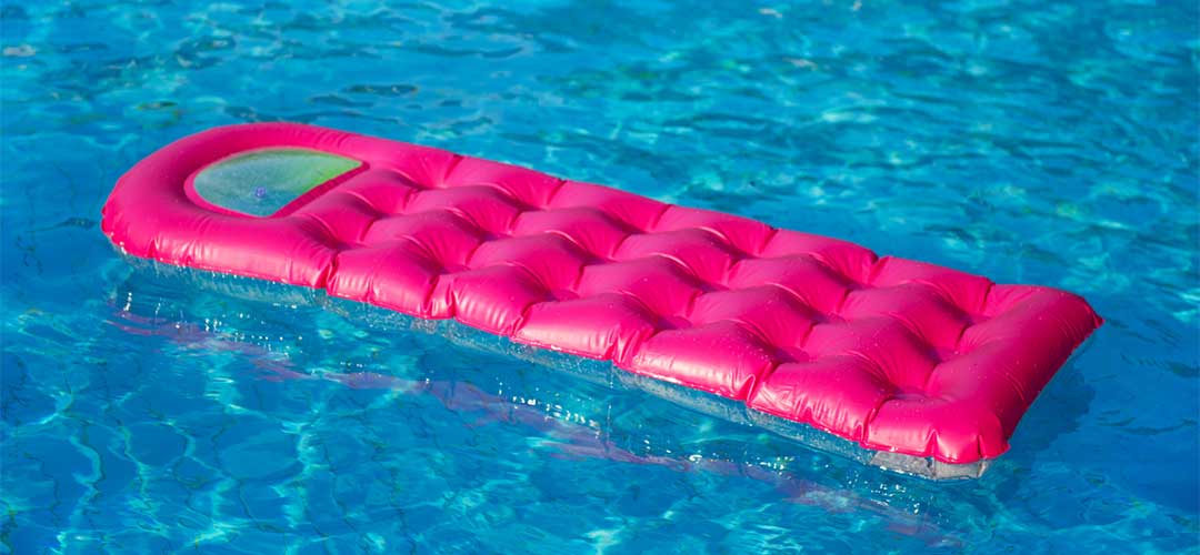 Pink Tanning Pool Float